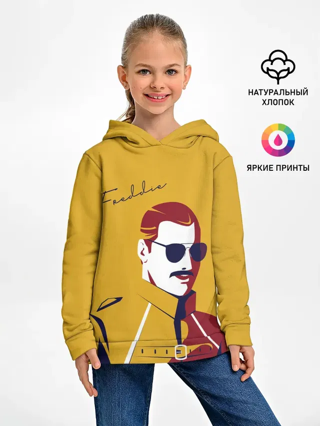 Детское худи с принтом «Queen Freddy»