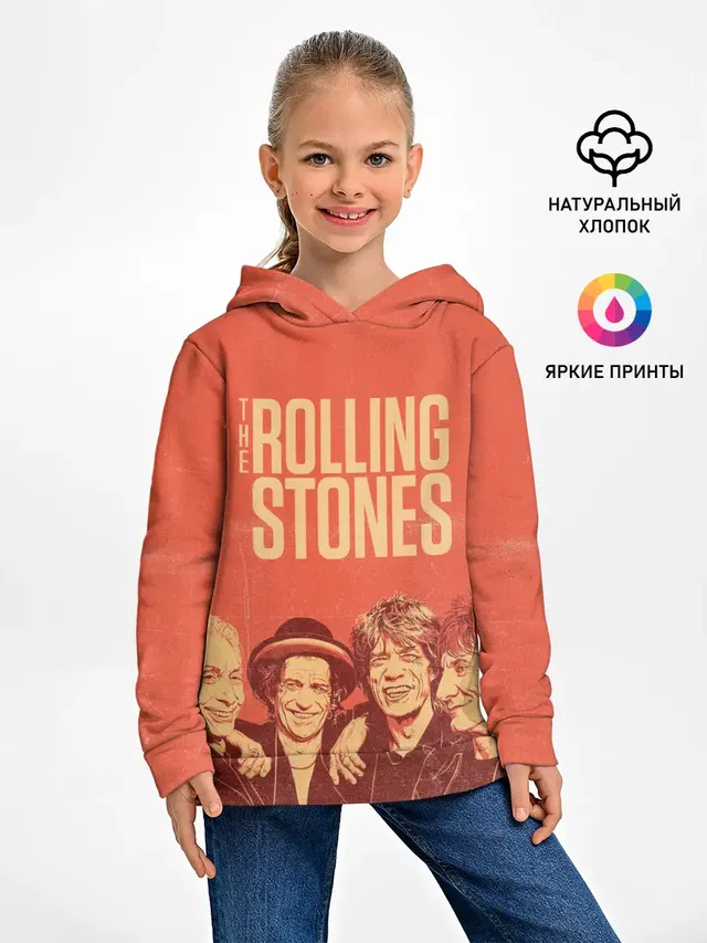 Детское худи с принтом «Rolling Stones — The Rolling Stones»