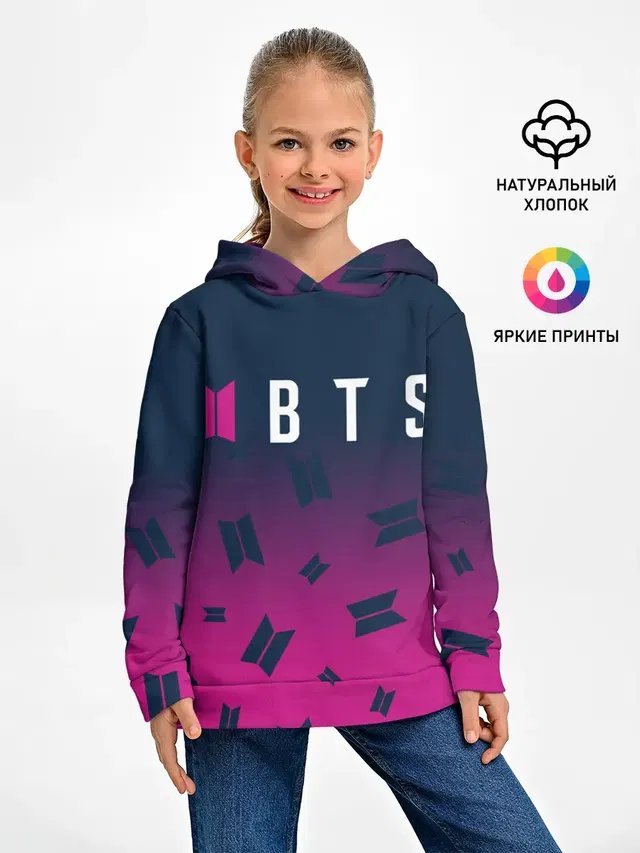 Детское худи с принтом «BTS»
