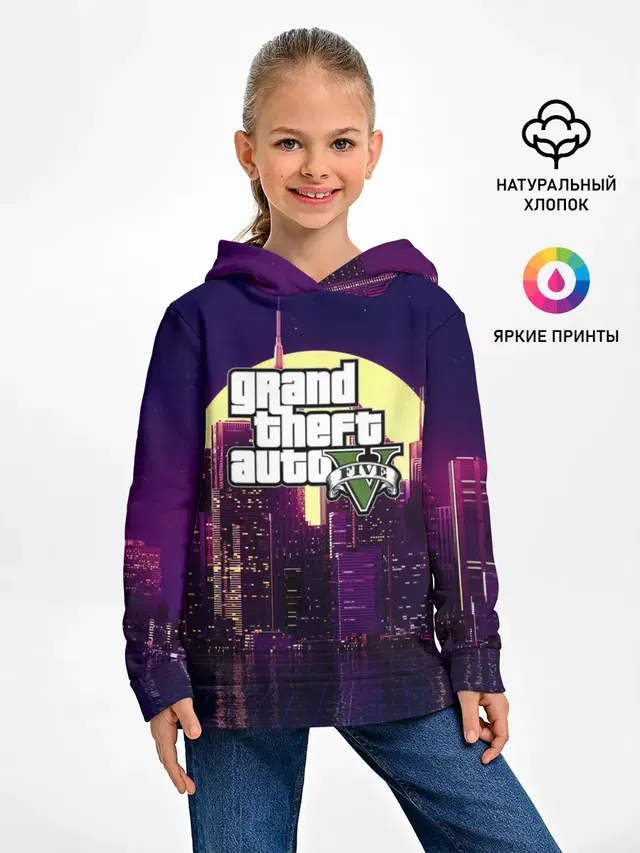 Детское худи с принтом «GTA»