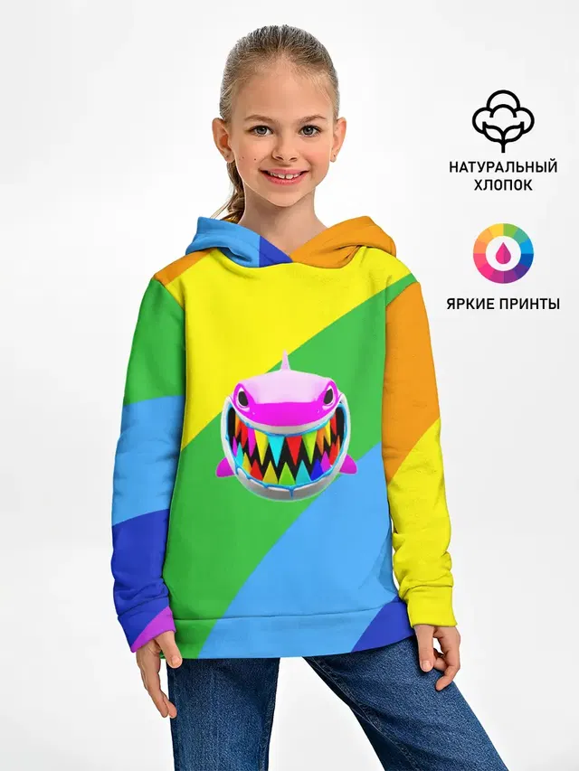 Детское худи с принтом «Rainbow»