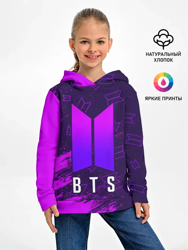 Детское худи с принтом «BTS»
