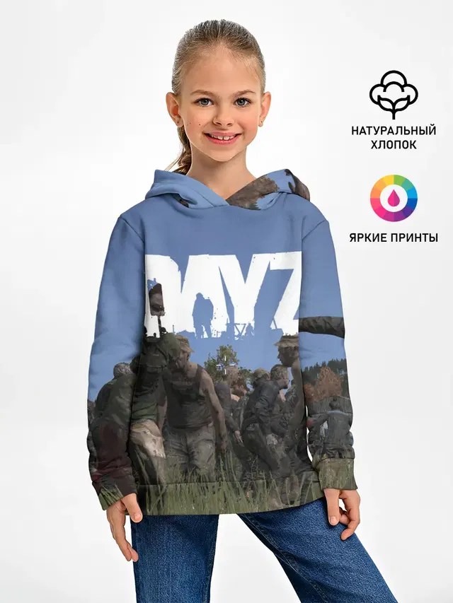 Детское худи с принтом «Zombie»