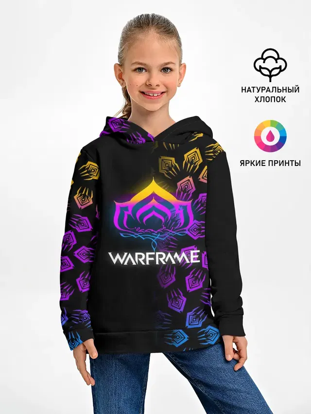 Детское худи с принтом «Warframe»