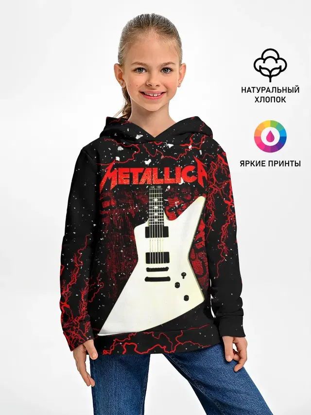 Детское худи с принтом «Metallica»
