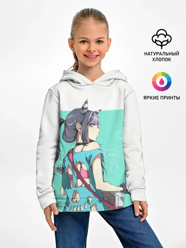 Детское худи с принтом «Ibuki Mioda»