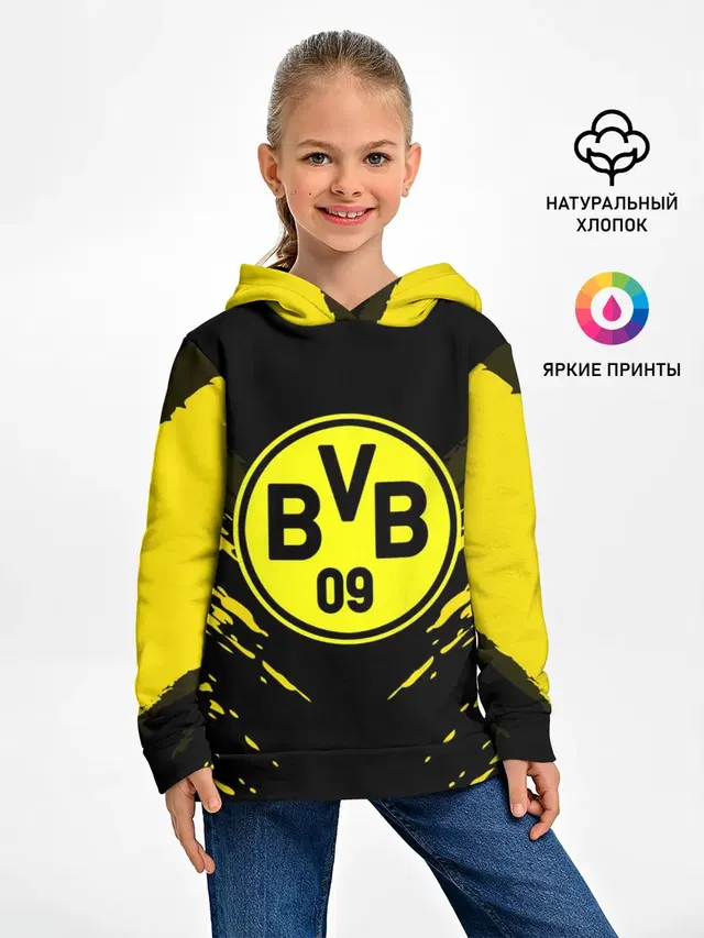 Детское худи с принтом «Borussia Sport»