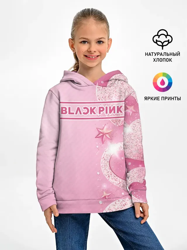 Детское худи с принтом «BlackPink»