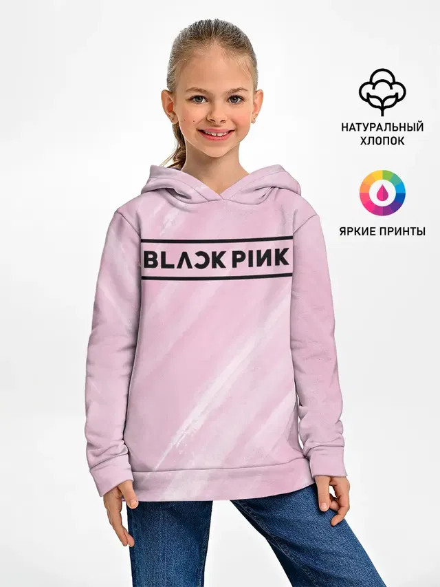 Детское худи с принтом «BlackPink»