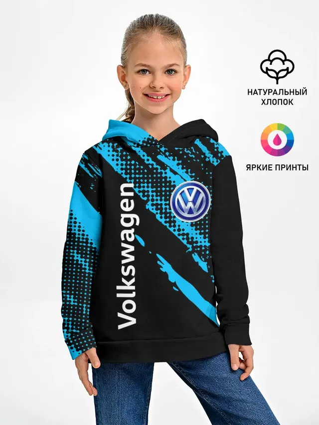 Детское худи с принтом «Volkswagen — Фольксваген»