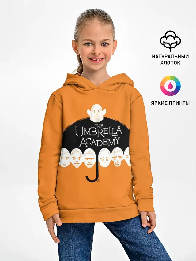 Детское худи с принтом «The Umbrella Academy»