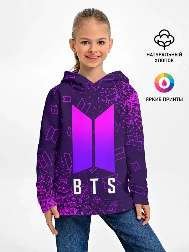 Детское худи с принтом «BTS»