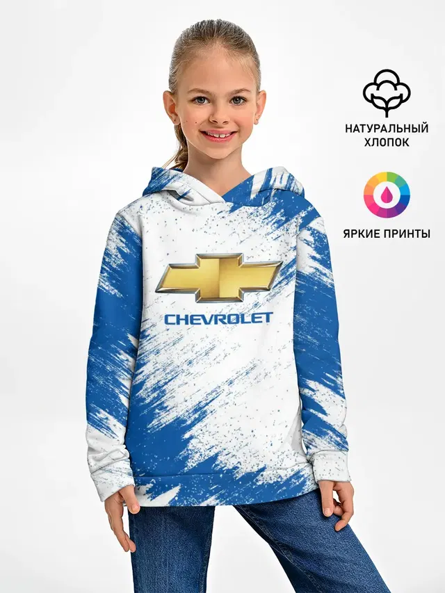 Детское худи с принтом «Chevrolet»