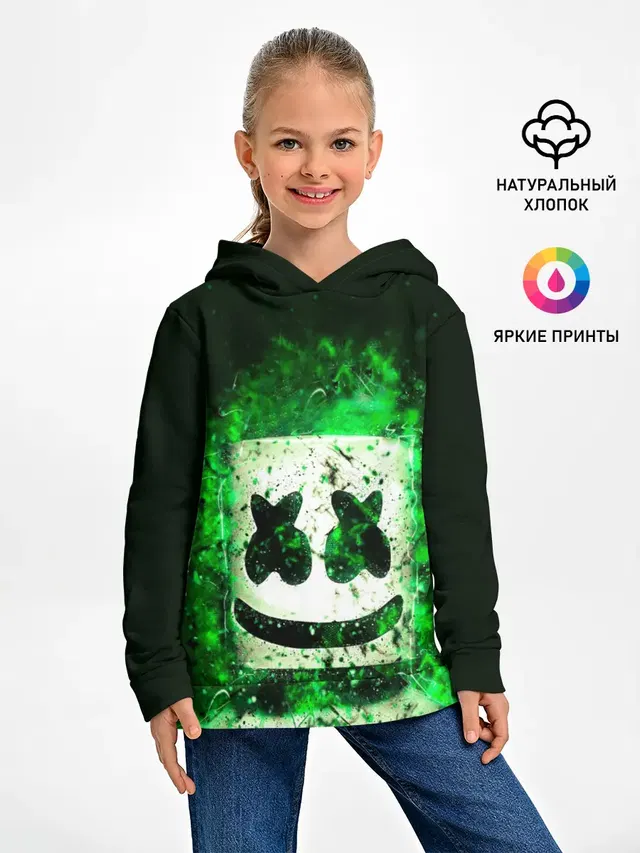 Детское худи с принтом «Marshmello»