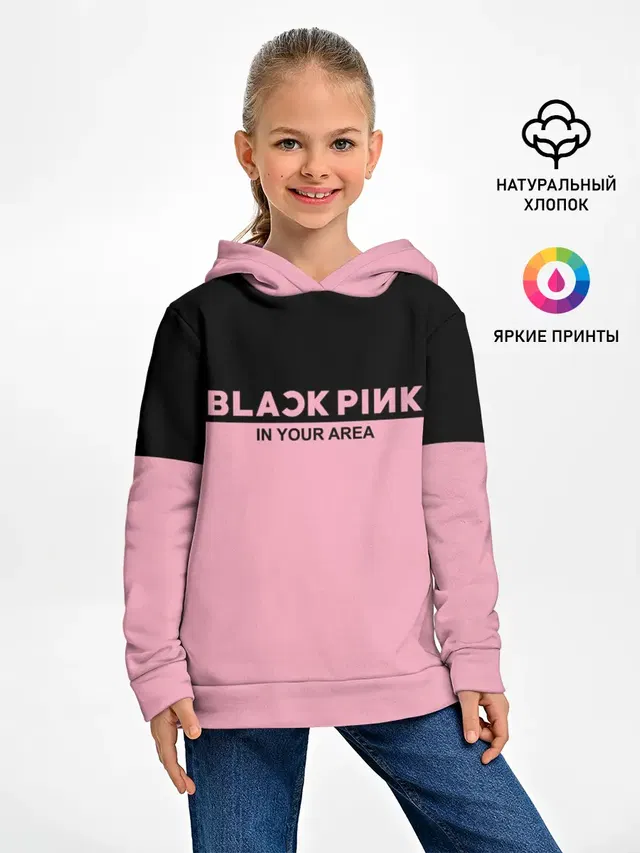 Детское худи с принтом «BlackPink»
