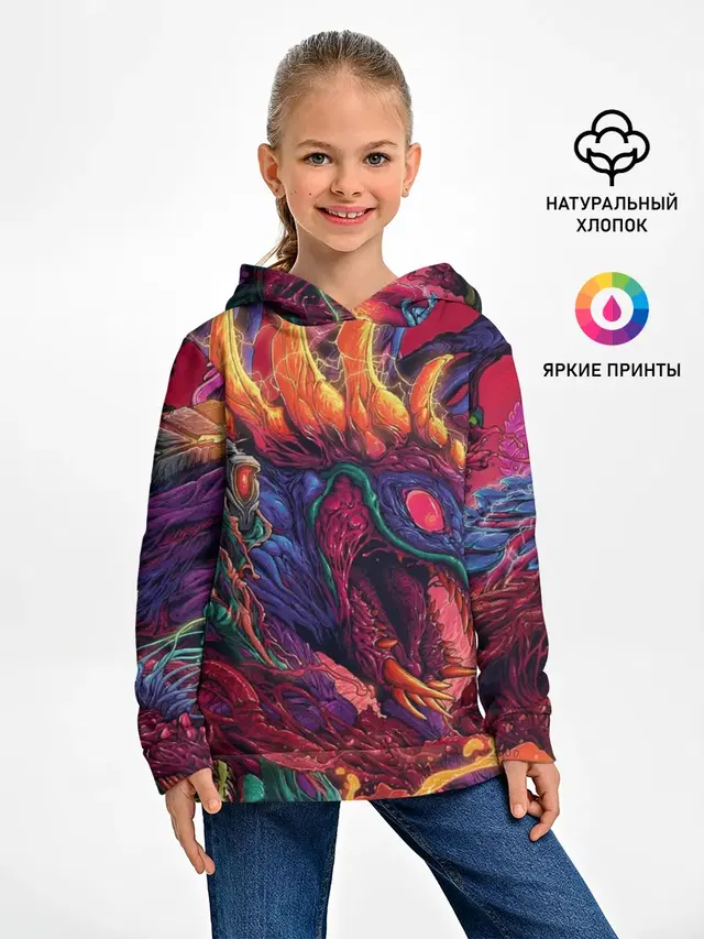 Детское худи с принтом «Counter-Strike — HyperBEAST»