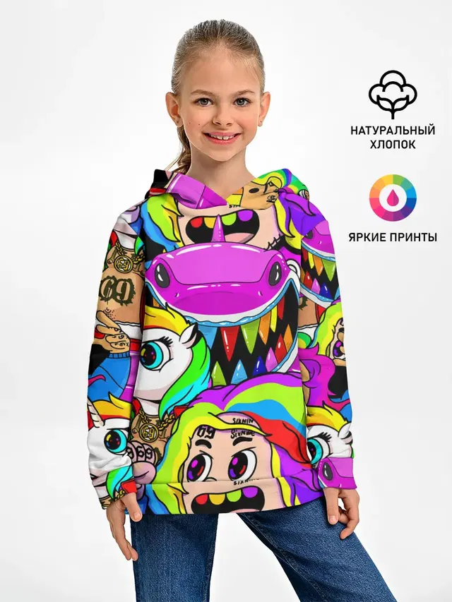 Детское худи с принтом «rainbow»