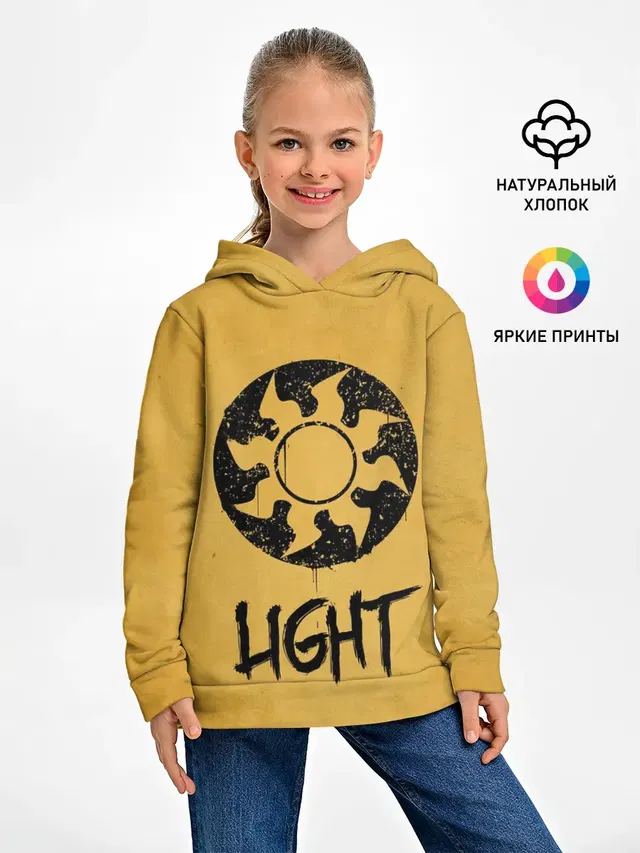 Детское худи с принтом «Magic:The Gathering — Emblems Light»