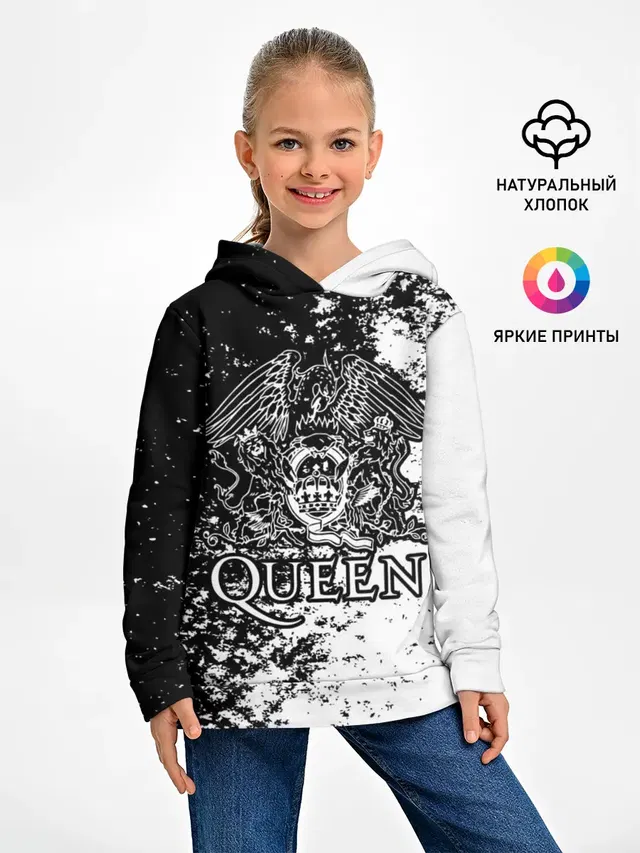 Детское худи с принтом «Queen»