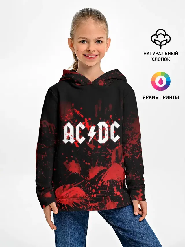 Детское худи с принтом «DC»