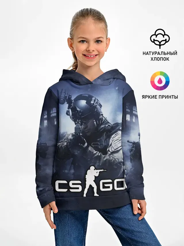 Детское худи с принтом «Counter-Strike»