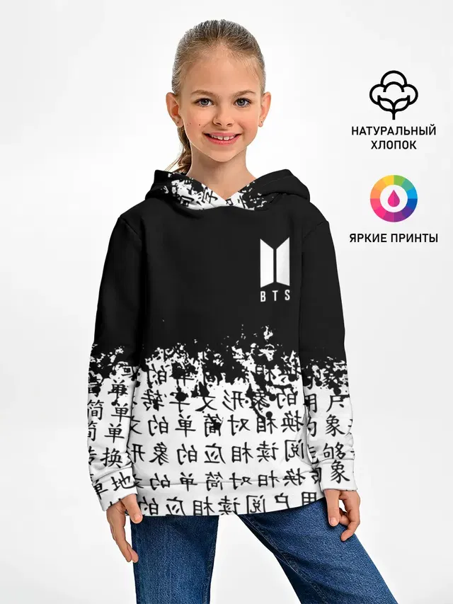 Детское худи с принтом «BTS»