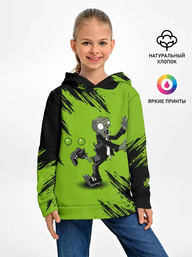 Детское худи с принтом «Zombie»