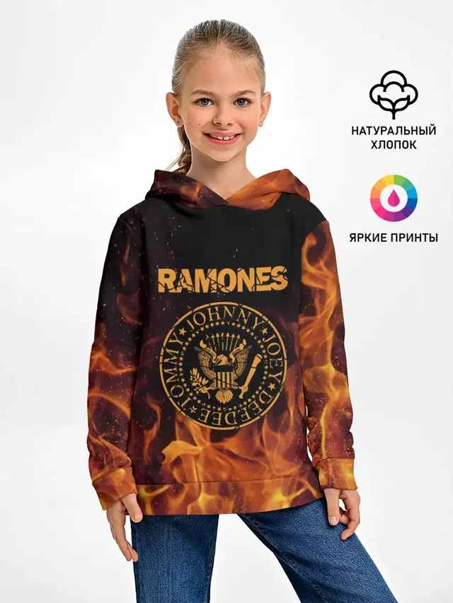 Детское худи с принтом «Ramones»