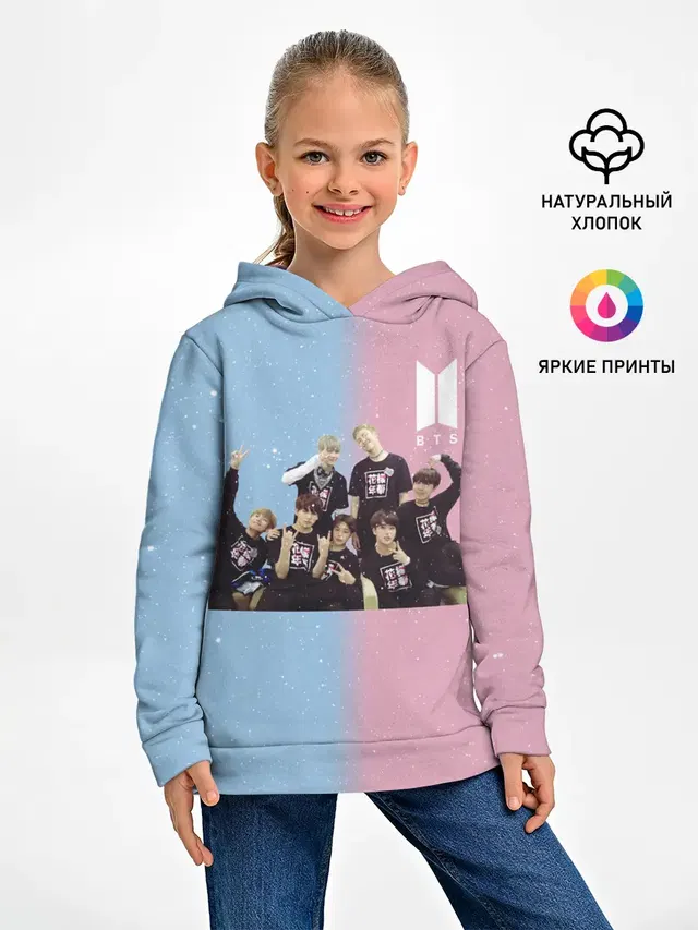 Детское худи с принтом «BTS»