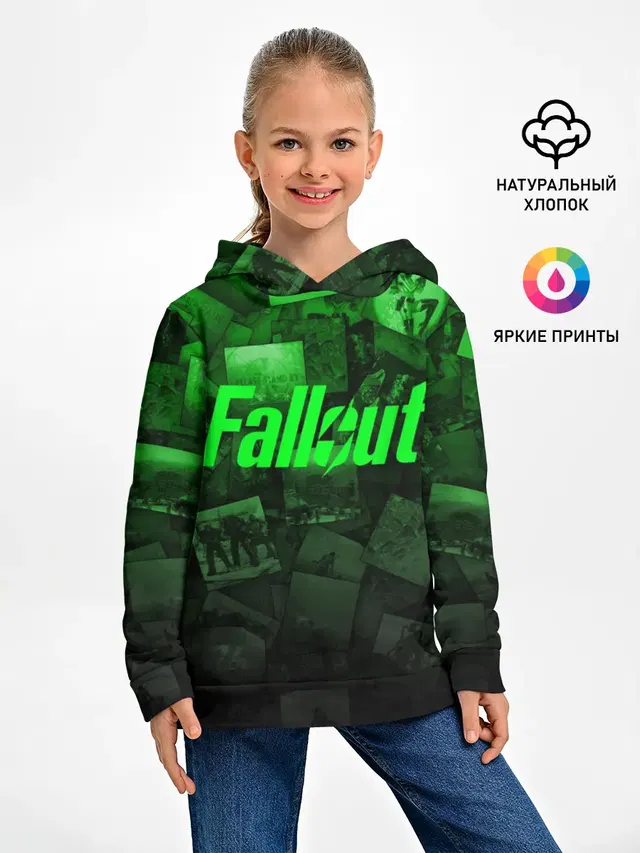 Детское худи с принтом «Vault Boy»