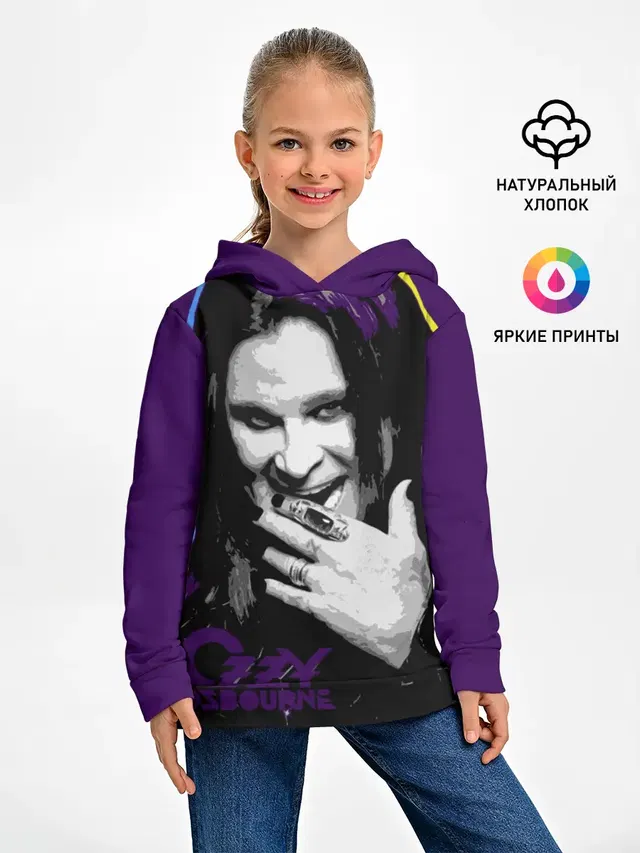 Детское худи с принтом «Ozzy Osbourne — Ozzy Osbourne, Оззи Осборн»