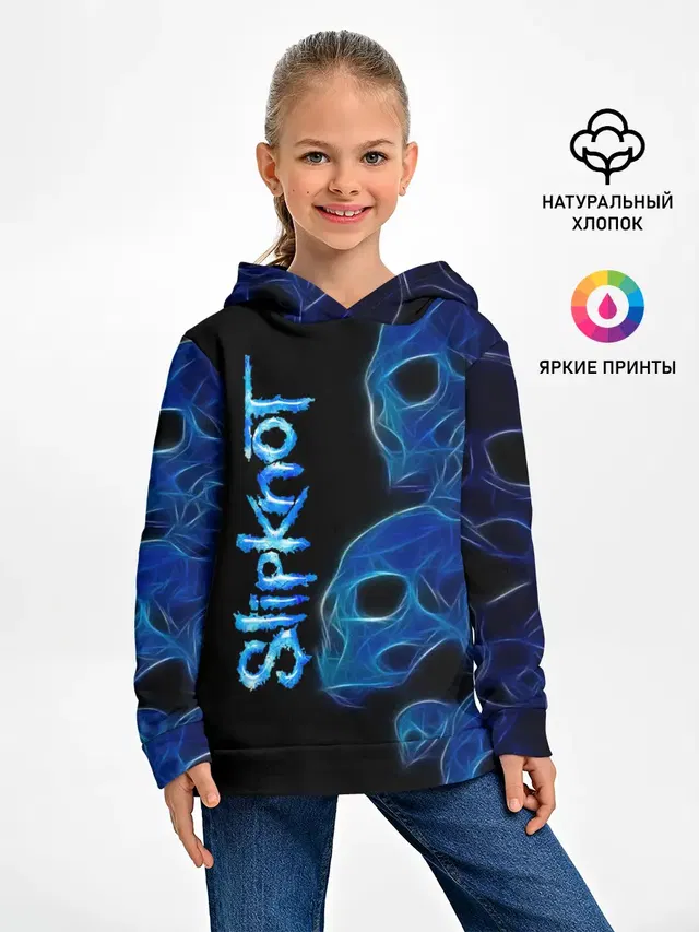 Детское худи с принтом «Skull»