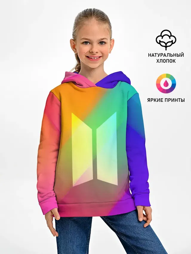 Детское худи с принтом «BTS»
