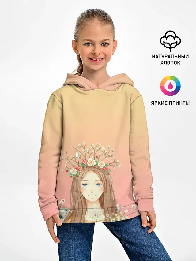 девочка и кролик