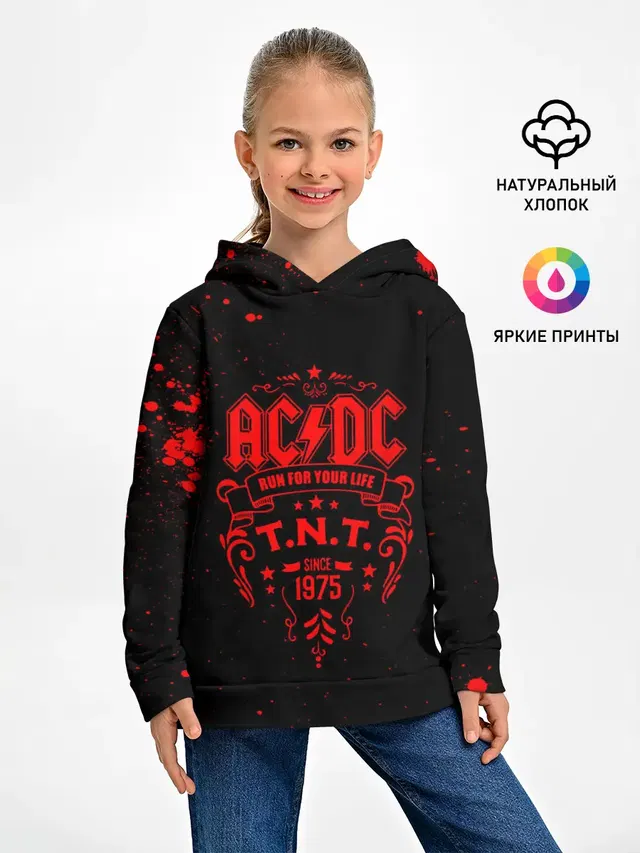Детское худи с принтом «T N T TNT»
