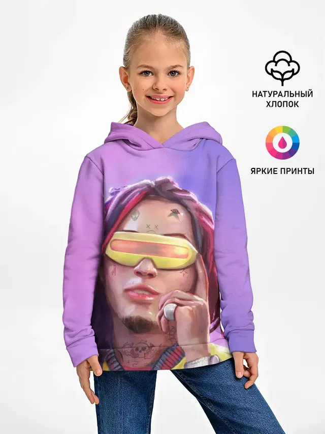 Детское худи с принтом «Lil Pump»