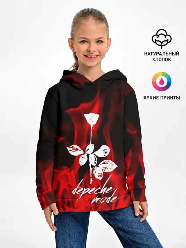 Детское худи с принтом «Fire»