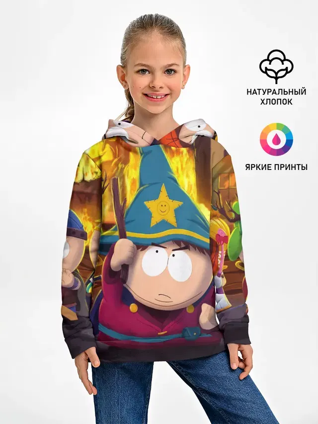 Детское худи с принтом «Разное — ЮЖНЫЙ ПАРК — SOUTH PARK»