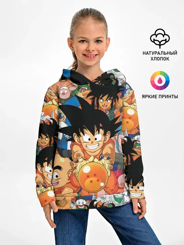Детское худи с принтом «Goku»
