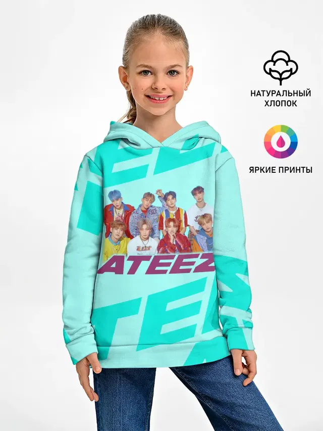 Детское худи с принтом «Ateez»