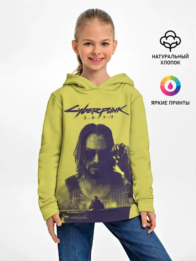 Детское худи с принтом «Cyberpunk 2077»