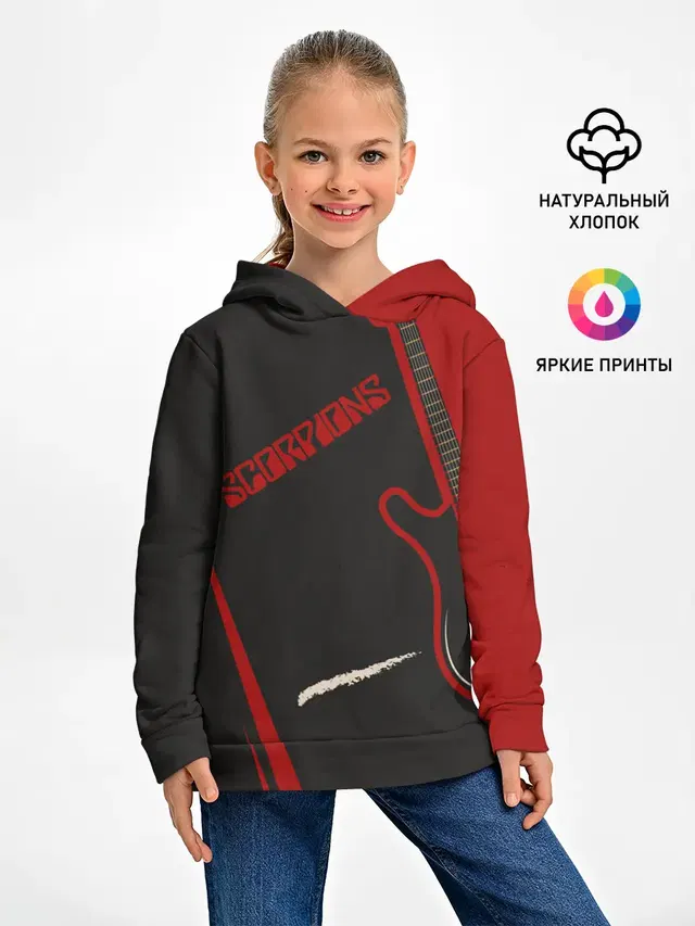 Детское худи с принтом «Scorpions»