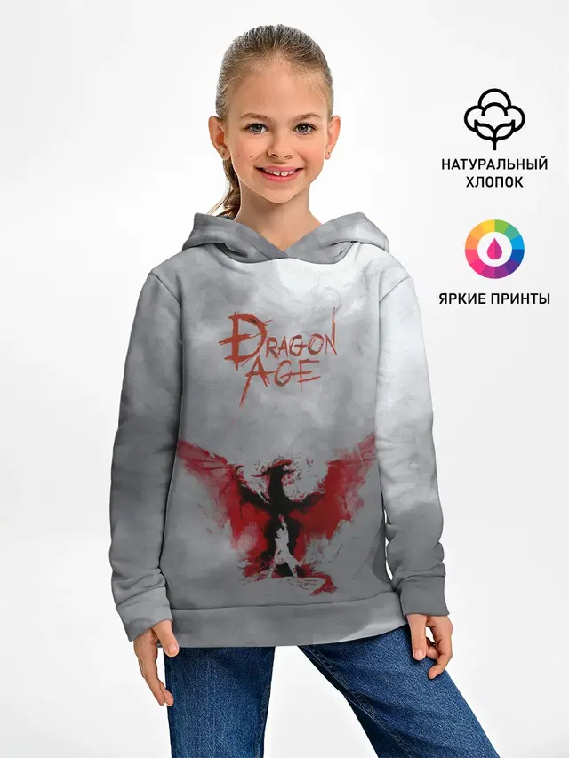 Детское худи с принтом «Dragon Age»