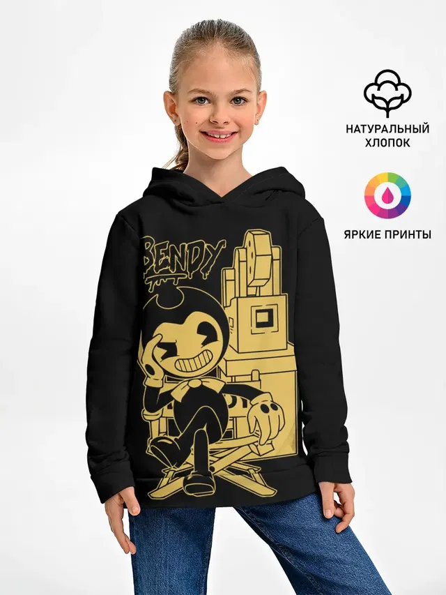 Детское худи с принтом «Bendy»