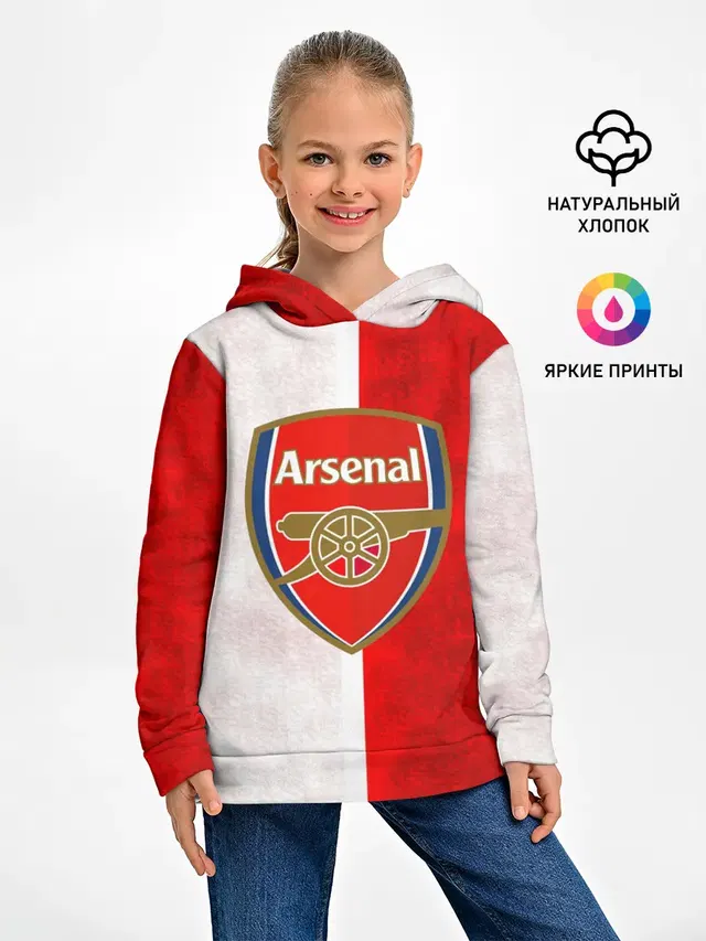 Детское худи с принтом «FC Arsenal 3D»
