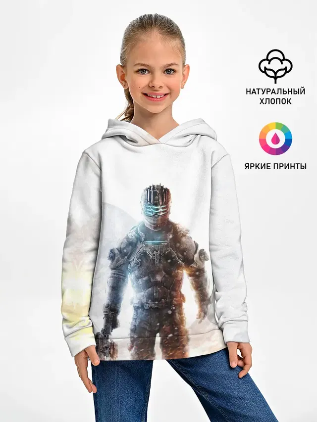 Детское худи с принтом «Dead Space — Айзек Кларк Dead Space»