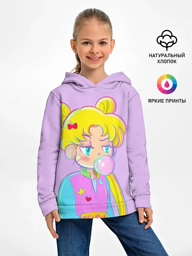 Детское худи с принтом «Senshi Squad»