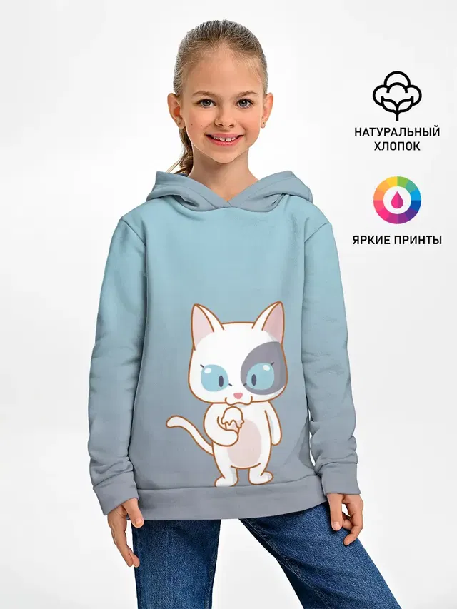 кот с мороженкой