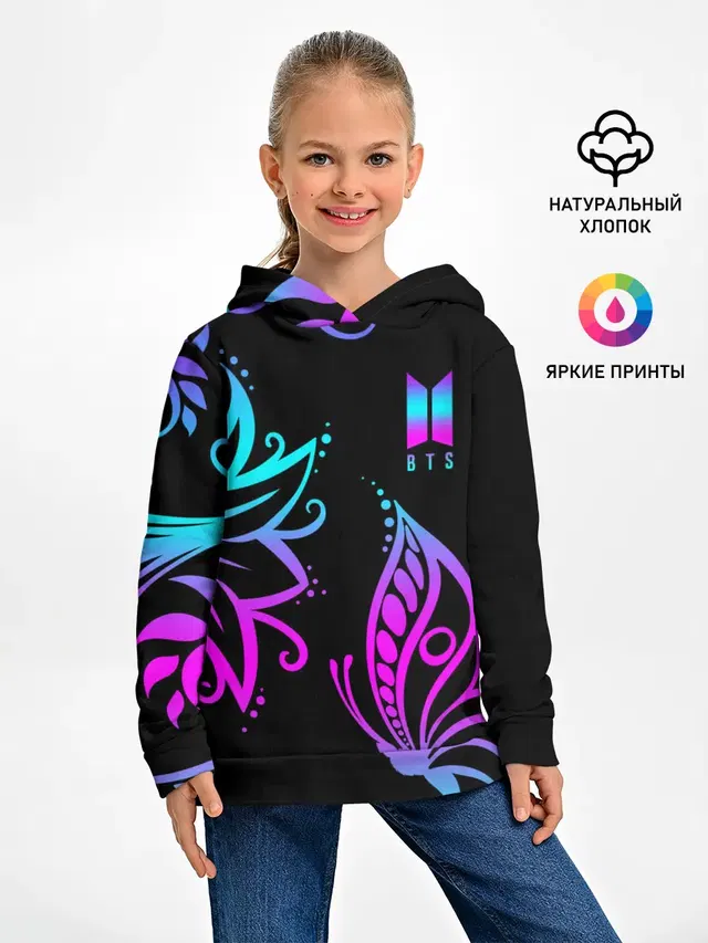 Детское худи с принтом «BTS»