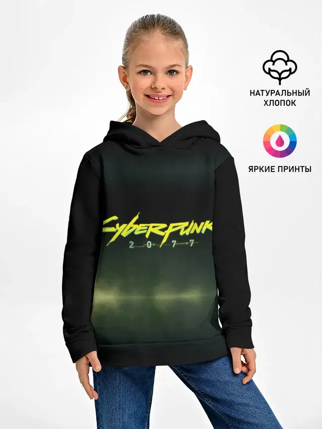Детское худи с принтом «Cyberpunk 2077»